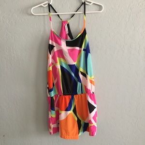Bright multicolored romper